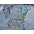 America Style Supermarkte Shopping Handle Trolley Handcart